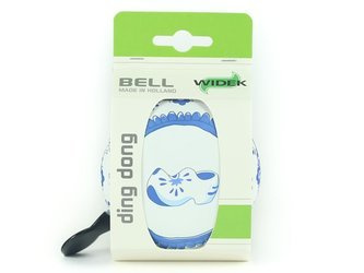 Dzwonek rowerowy WIDEK DING DONG DELFT BLUE wooden shoe matowy 1szt.