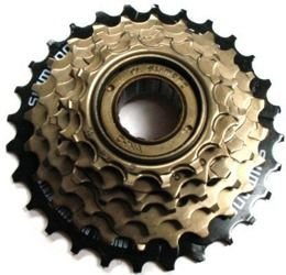Wolnobieg 6 rz. SHIMANO 14-28T brązowy